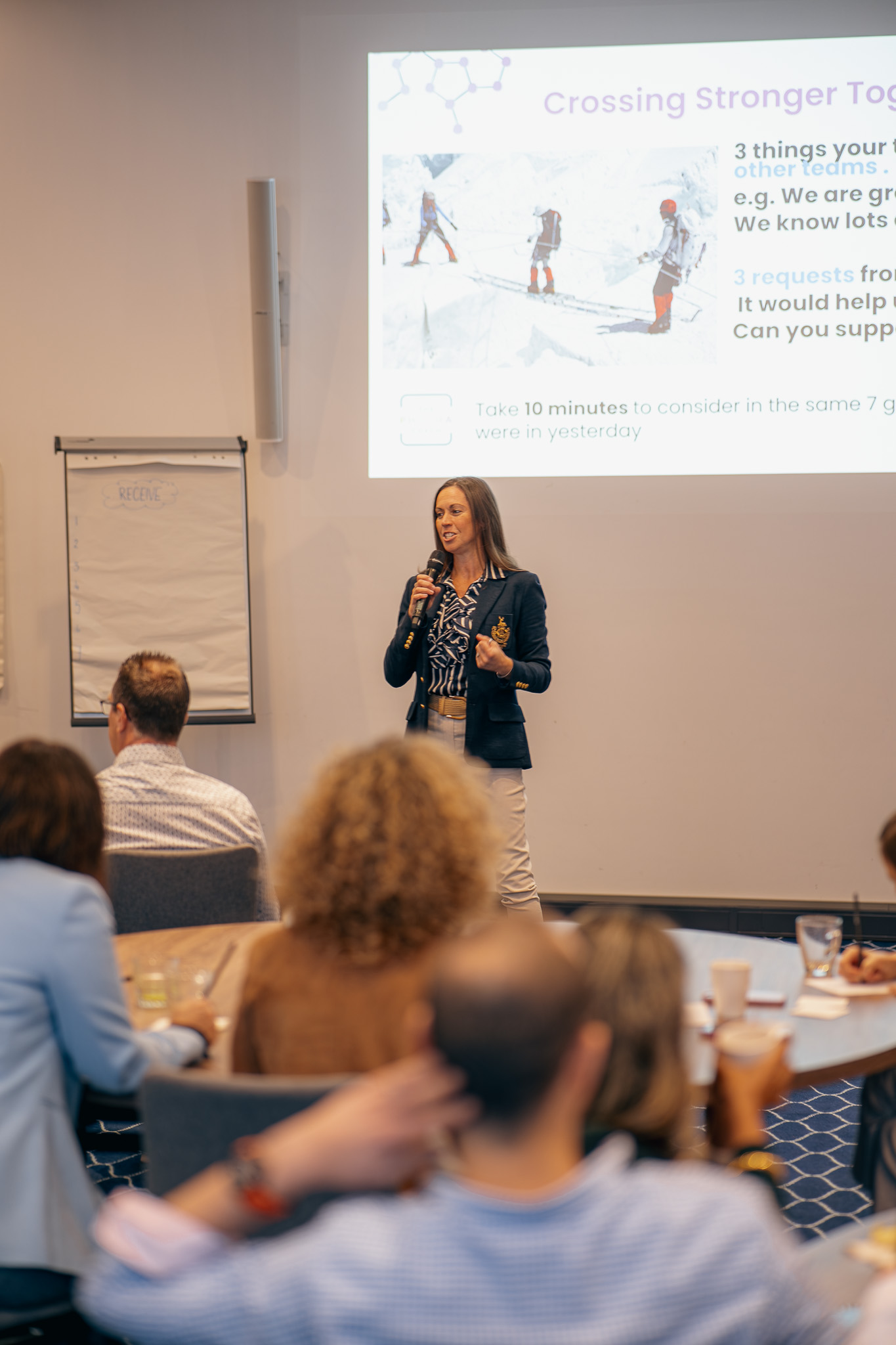 An Inscape facilitator leading a resilience session