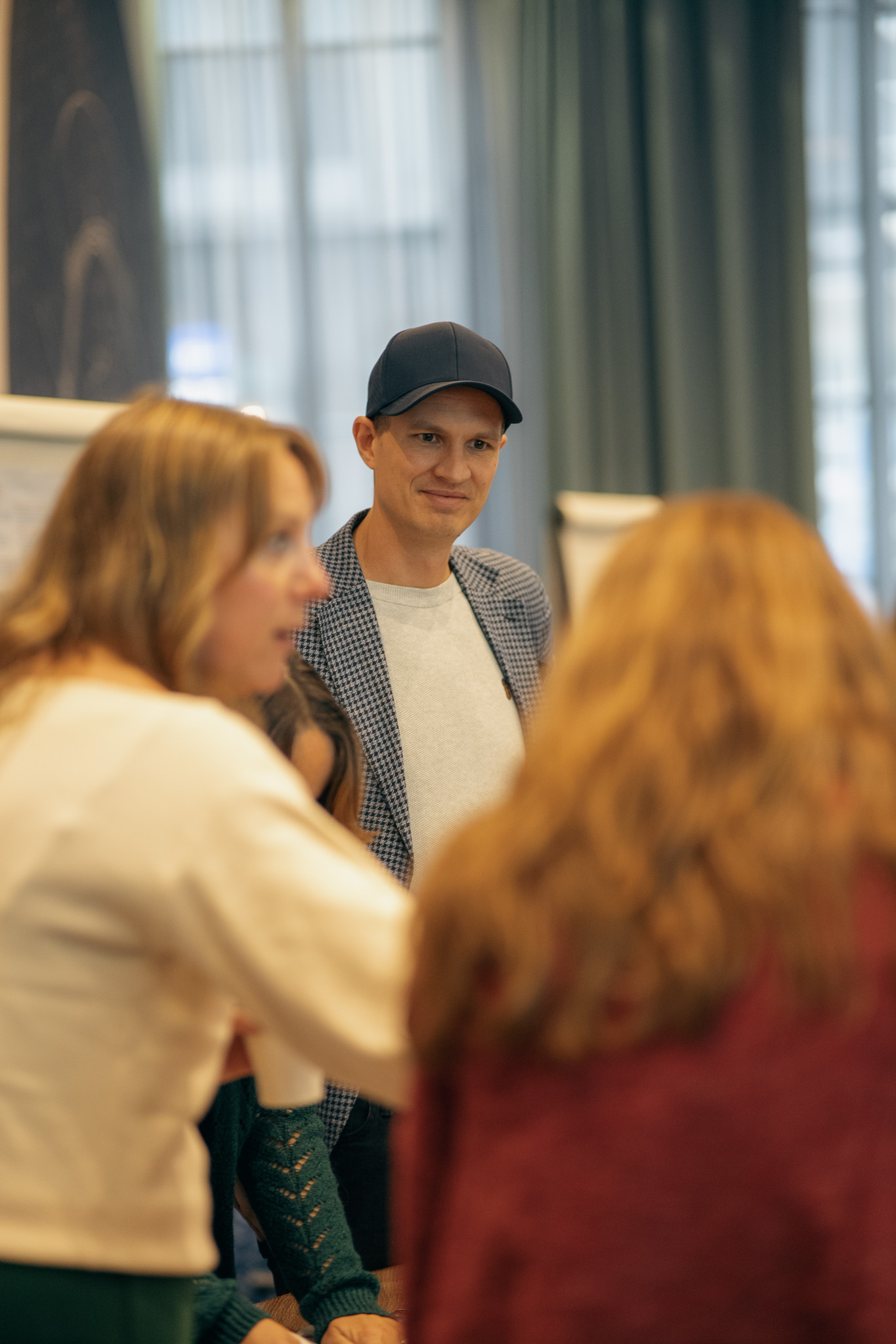 Ben Woollard listening during a stakeholder session